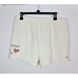 The Mayfair Group Empathy Is For Lovers SweatShorts L/XL Ivory